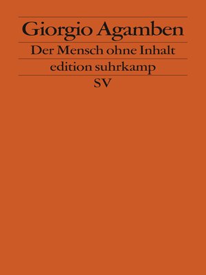 cover image of Der Mensch ohne Inhalt